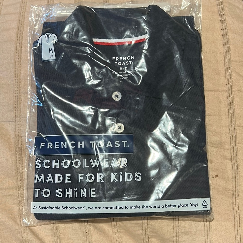 French Toast polo shirt size 8